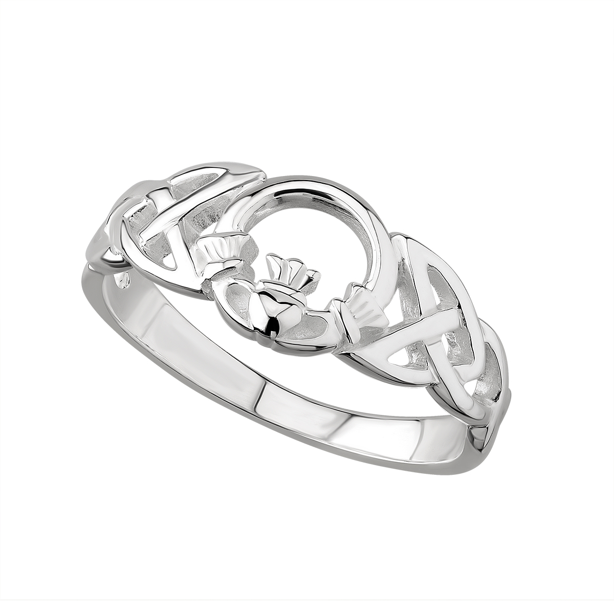 Silver Claddagh Celtic Ring